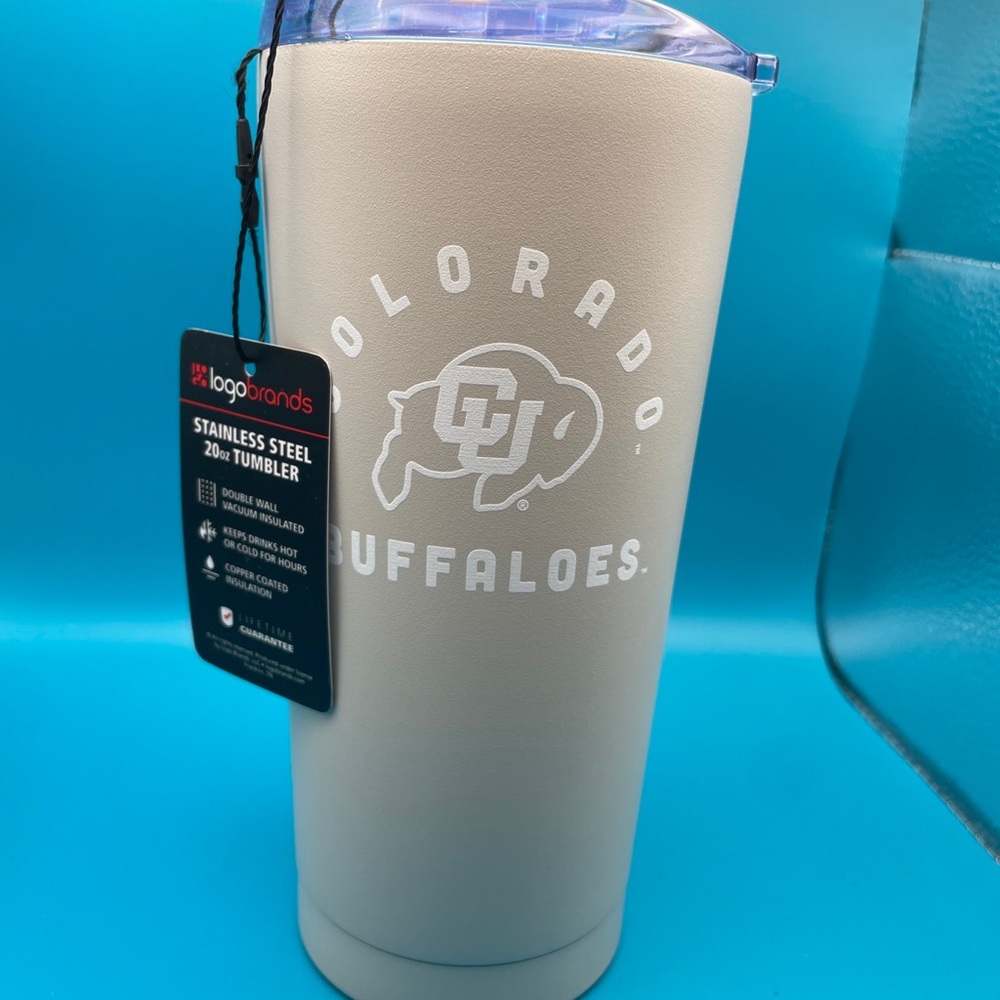 Colorado Buffaloes 20oz Tumbler Cup Mug Logo Brands Insulated Stainless Steel